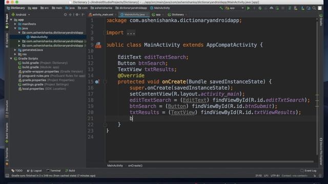 Create Android Dictionary App using Firebase Realtime Database - Android Studio Tutorial смотреть онлайн