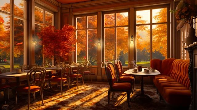 Атмосфера уютной кофейни Relax 🍂 Расслабляющая джазовая инструментальная музыка для работы, учебы смотреть онлайн