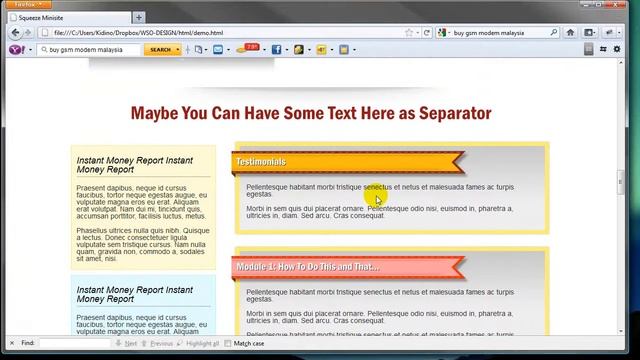 Sales Page System Minisite Template by Kidino available at WSO - $9 смотреть онлайн