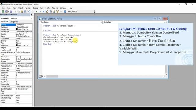Cara Menambahkan Item ComboBox VBA Excel смотреть онлайн