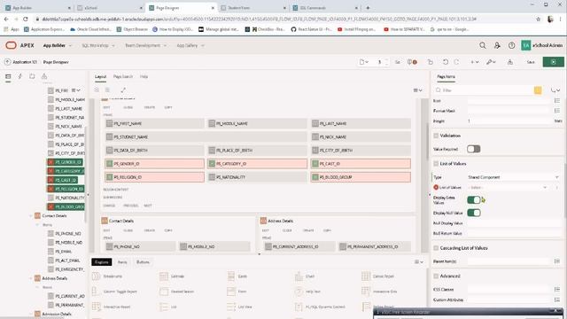 eSchool 12 - Form Layout Template, Textbox, Checkbox, Group, SelectList & Popup LOV in Oracle Apex смотреть онлайн