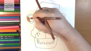 How to draw Freddy Christmas, FNAF, Как нарисовать Новогоднего Фредди