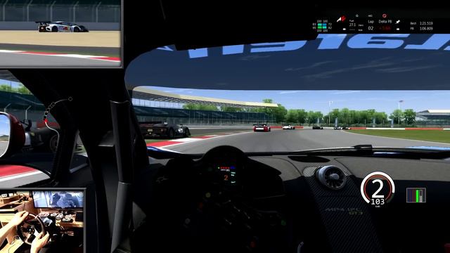 Assetto Corsa V0.6.6 - McLaren MP4 12-C GT3 - Rennen in Silverstone [PC] [G27] смотреть онлайн