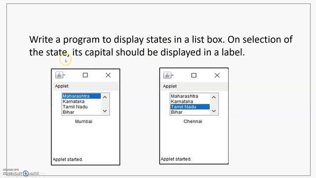 AWT Event Handling Lecture 4 (Choice and List) смотреть онлайн