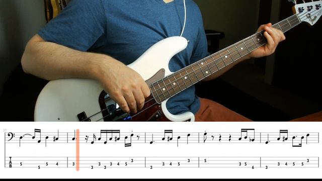 John Mayer: Aint No Sunshine Live Bass Cover with Tab смотреть онлайн