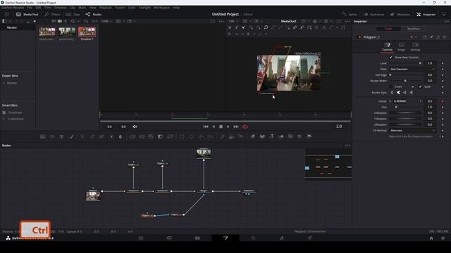 Переход с эффектом кусочков стекла в Davinci Resolve 18