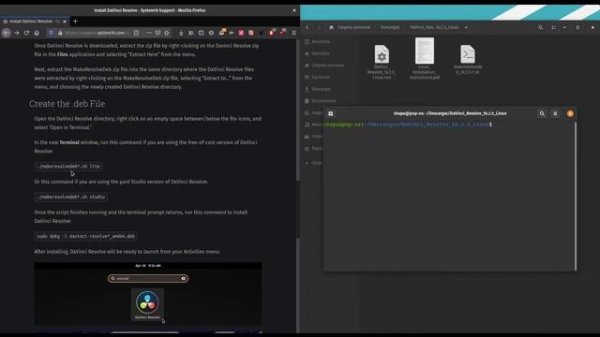 DAVINCI RESOLVE   POP!_OS / UBUNTU / DEBIAN  ?? INSTALA DAVINCI RESOLVE EN GNU/LINUX ??