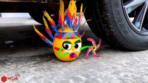 Crushing Crunchy & Soft Things by Car . Experiment Car vs Nails, Coca Cola . Woa Doodles Эксперимен