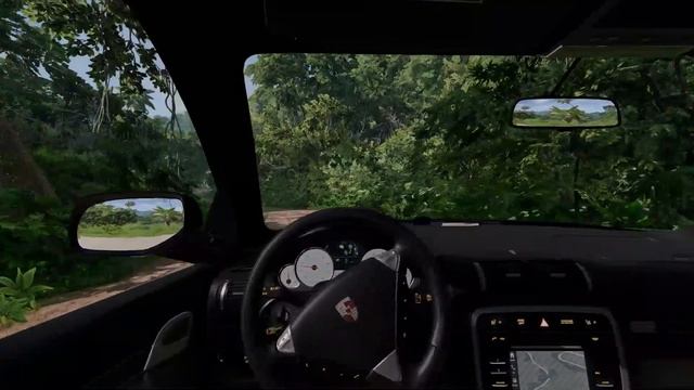 Porsche Cayenne Turbo S (957) 2008 BeamNG Drive[Steering Wheel play] смотреть онлайн