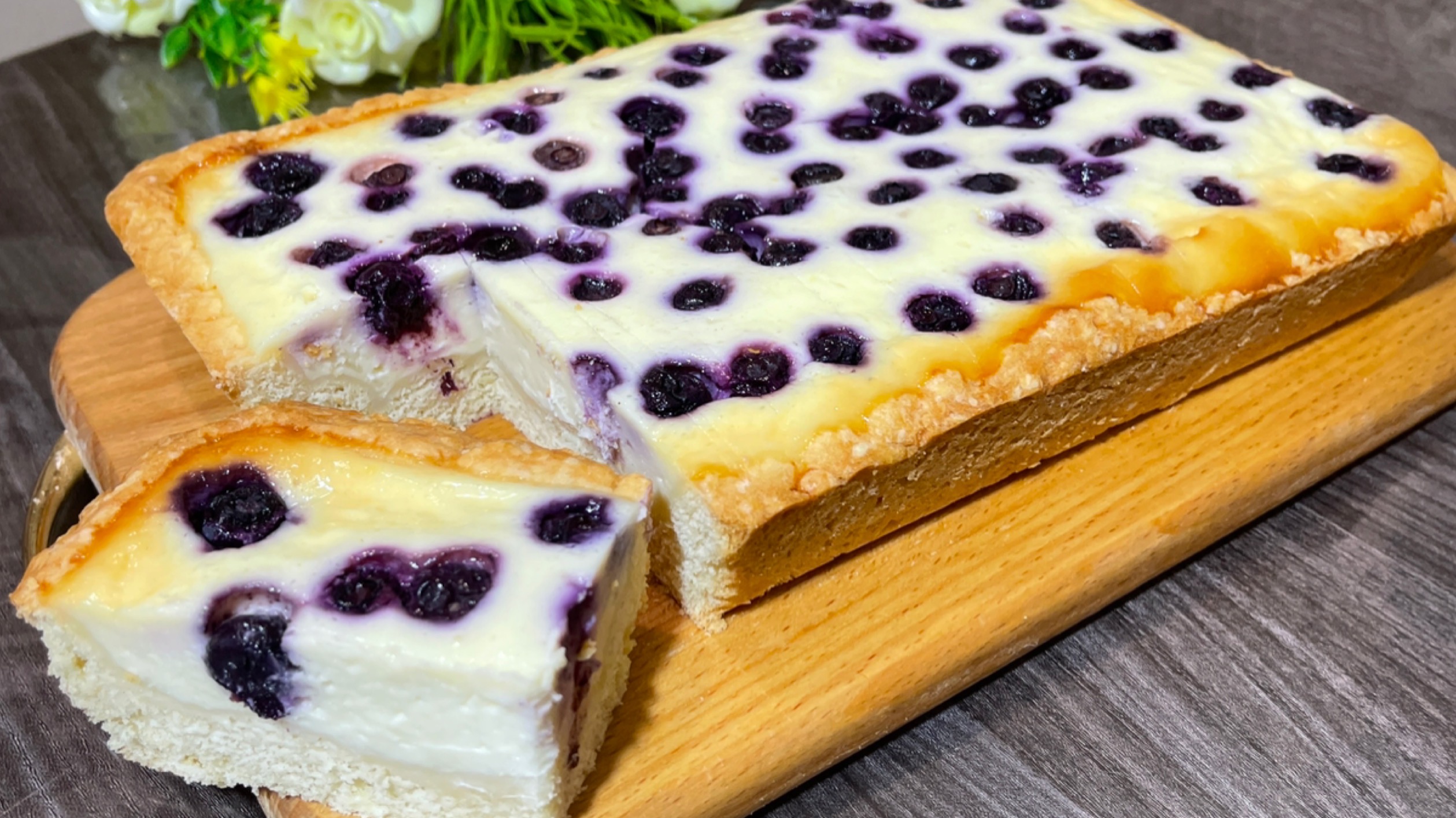 Очень Вкусный Песочный пирог со Сметанной Заливкой и Ягодами. Готовлю вместо тортов.