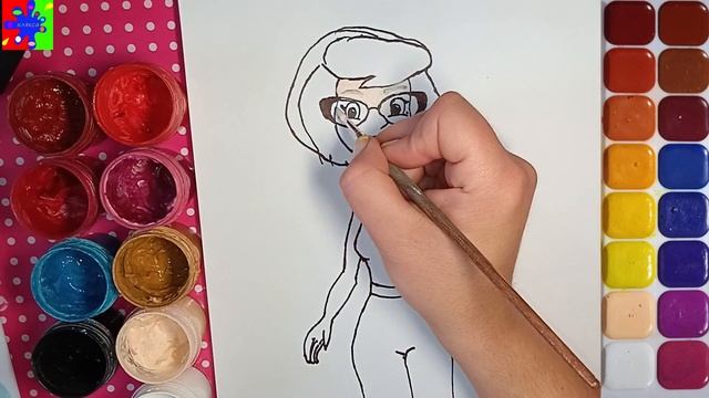 Мама дяди Фёдора из мультика Простоквашено новые серии. Раскраска для детей смотреть онлайн