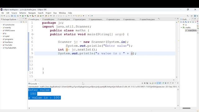9.JAVA in Tamil|Scanner scanner = new Scanner(System.in) | java input from user| java Scanner| смотреть онлайн
