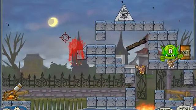 Roly-Poly Cannon: Bloody Monsters Pack - LEVEL 36 смотреть онлайн