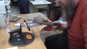 Заточка М390 новыми не подготовленными венёвскими брусками.