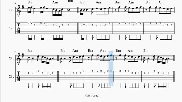 BELALIM- SEZEN AKSU- GİTAR NOTA TAB AKOR смотреть онлайн