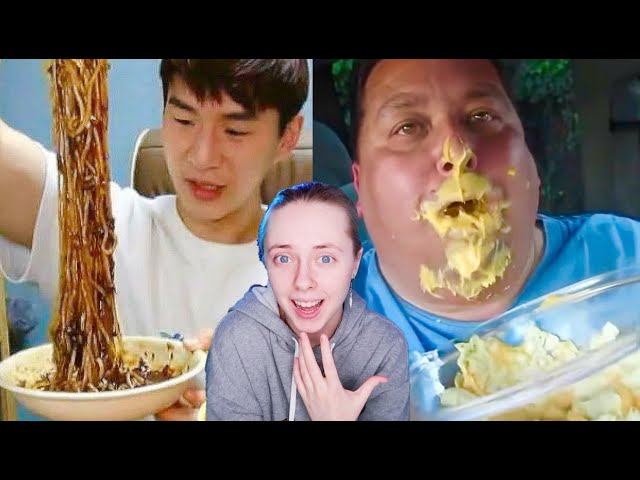 Самые СМЕШНЫЕ ФЕЙЛЫ в МУКБАНГ и АСМР реакция на мукбангеров смотреть онлайн