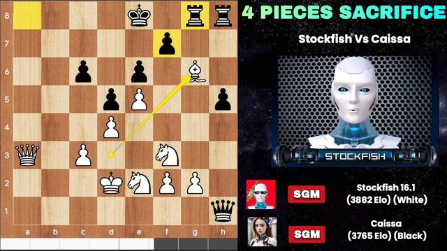 Can CHESS QUEEN DEFEAT Stockfish Where Fish Sacrificed 2 ROOKS and 2 KNIGHTS | Chess Strategy | AI смотреть онлайн