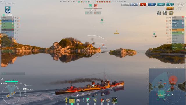 Destroyer Fūjin: Sensational 11 ships destroyed - World of Warships смотреть онлайн