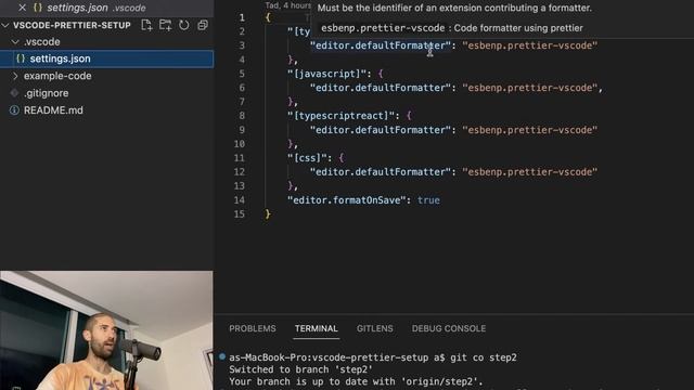 Prettier + VSCode Setup IN 4 MINUTES смотреть онлайн