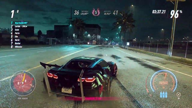 NFS Heat -Escaping 5 star Heat Level (Corvette Grand Sport K.S. Edition) смотреть онлайн