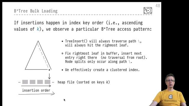 DB2 — Chapter #09 — Video #45 — B+Tree bulk loading (exploit ascending key insertion order) смотреть онлайн