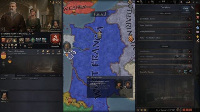 CK3 Succession Series #1 - Robertian Roots of Greatness смотреть онлайн