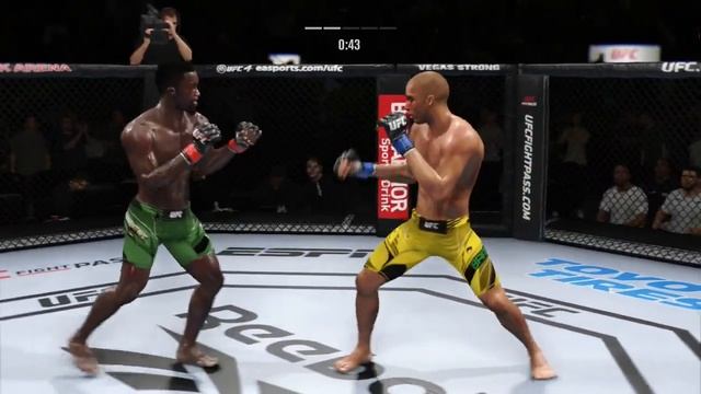 Sodiq Yusuff vs Edson Barboza FULL FIGHT - UFC 4 AI Simulation смотреть онлайн