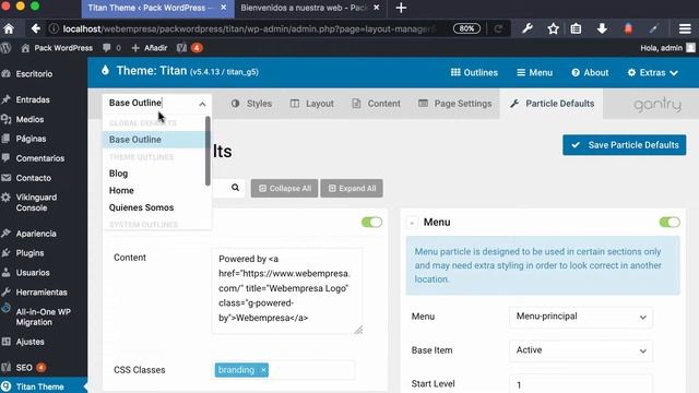 Packs WordPress con Framework Gantry 5: Valores por Defecto Partículas смотреть онлайн
