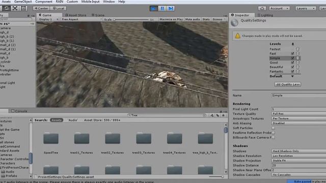 Осмотр локации "затон" в Unity 5 ( На стадии текстурирования) смотреть онлайн