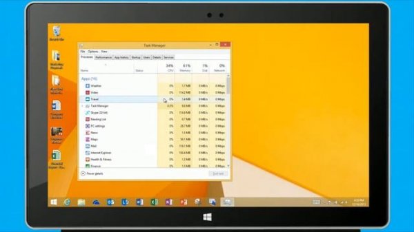 Windows 8.1: Using Task Manager