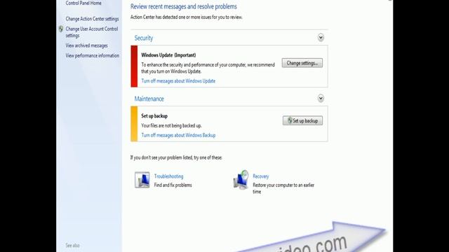 Windows 7 Control Panel смотреть онлайн
