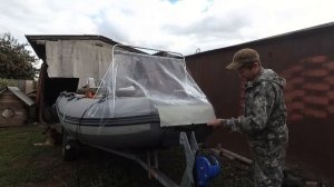 Носовой тент своими руками