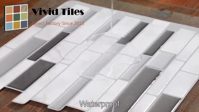 3D панель стеновая самоклейка виниловая VividTiles 25.4*28.5 см смотреть онлайн