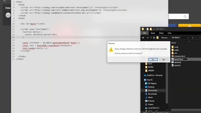 How to use React without installing or setting up a React environment смотреть онлайн