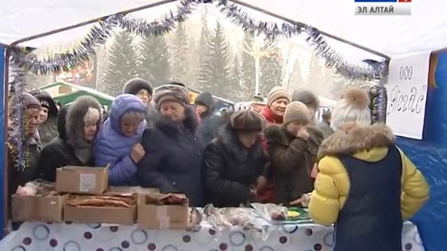 30 тонн мяса продали на предновогодней ярмарке в Горно-Алтайске смотреть онлайн