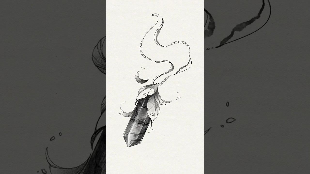 Таймлапс эскиза для татуировки. #shorts #artist #tattoosketch #tutorial #tutorialdrawings  #sketch