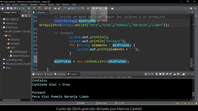 065 - Programación Java: ArrayList segunda parte смотреть онлайн