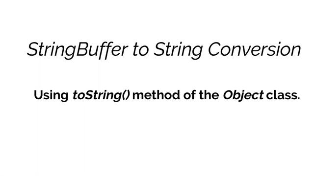 Java Strings || String to StringBuffer || StringBuffer to String || String Reverse смотреть онлайн