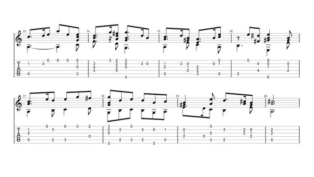 [Guitar Sheet Music] Greensleeves (English Folk Song). 그린슬리브즈 (영국 민요). Guitar Tab (Free PDF)