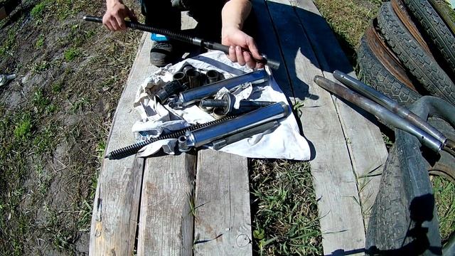Оживление Динозавра после 5 лет простоя. Ремонт вилки мотоцикла ДНЕПР МТ 11. Часть 3 смотреть онлайн