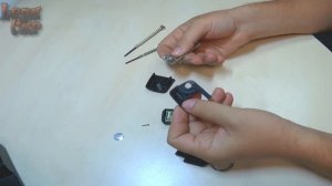 Volkswagen Passat  B5 Remote Key 2 Button Fob   , Change Battery Cover Chip Spring  Flip