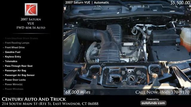Used 2007 Saturn VUE | Century Auto And Truck (DW + Feeds), East Windsor, CT - SOLD смотреть онлайн