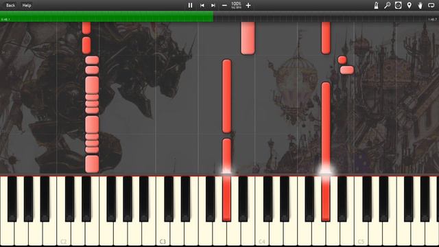 Final Fantasy VI - Terra's Theme Piano Tutorial (Synthesia) смотреть онлайн