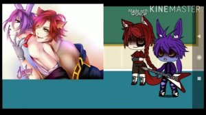 реакция Бонни и Фокси на шипы с фнаф