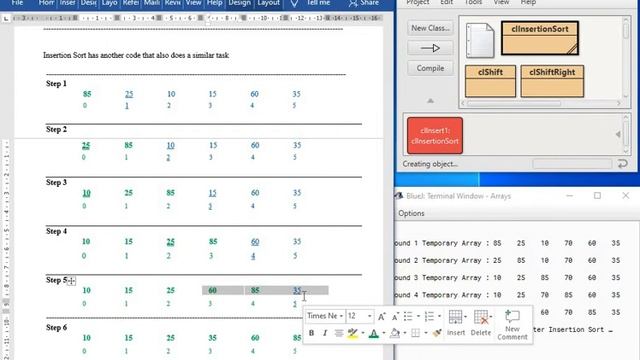 Java Insertion Sort смотреть онлайн