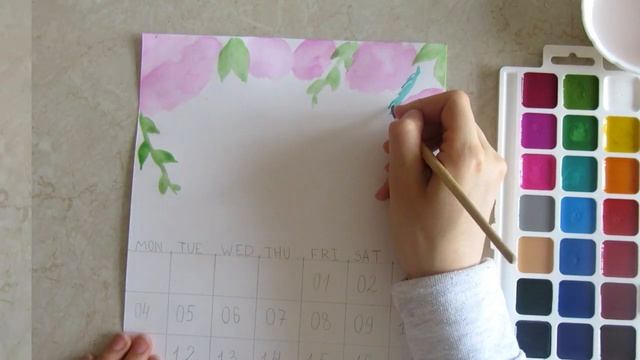 как сделать собственный календарь своими руками | DIY calendar | HOW TO MAKE CALENDAR смотреть онлайн