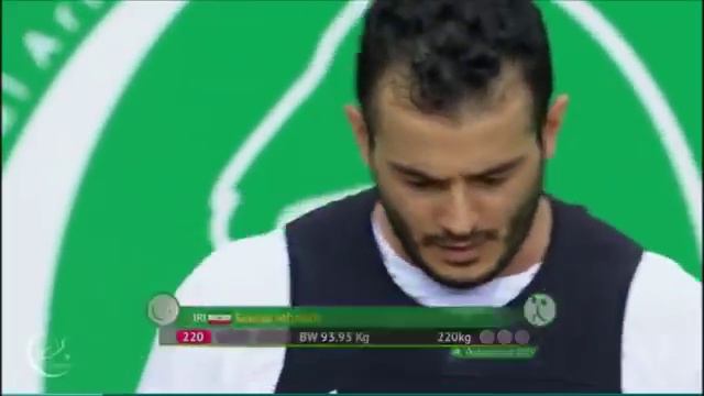 413kg WORLD RECORD in Total (94 kg) - Sohrab MORADI смотреть онлайн