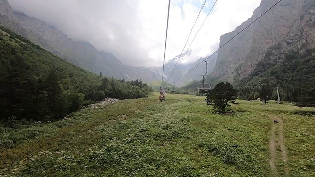 Поездка в Северную Осетию (Аланию). День четвертый. Цейское ущелье. Ледник Сказский. смотреть онлайн