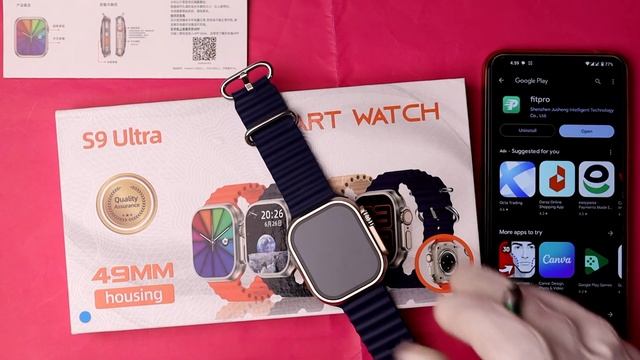 S9 Ultra Smart Watch QR Code Scan смотреть онлайн