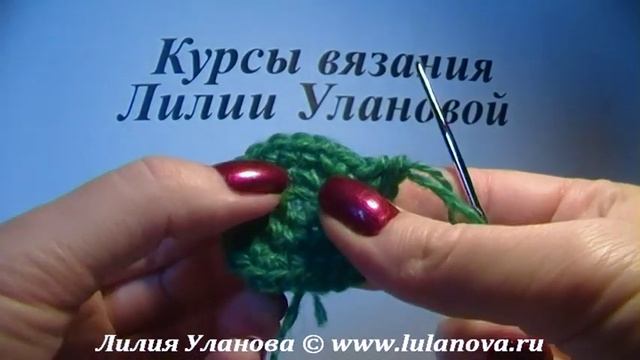 Вязание квадрата крючком - по кругу смотреть онлайн